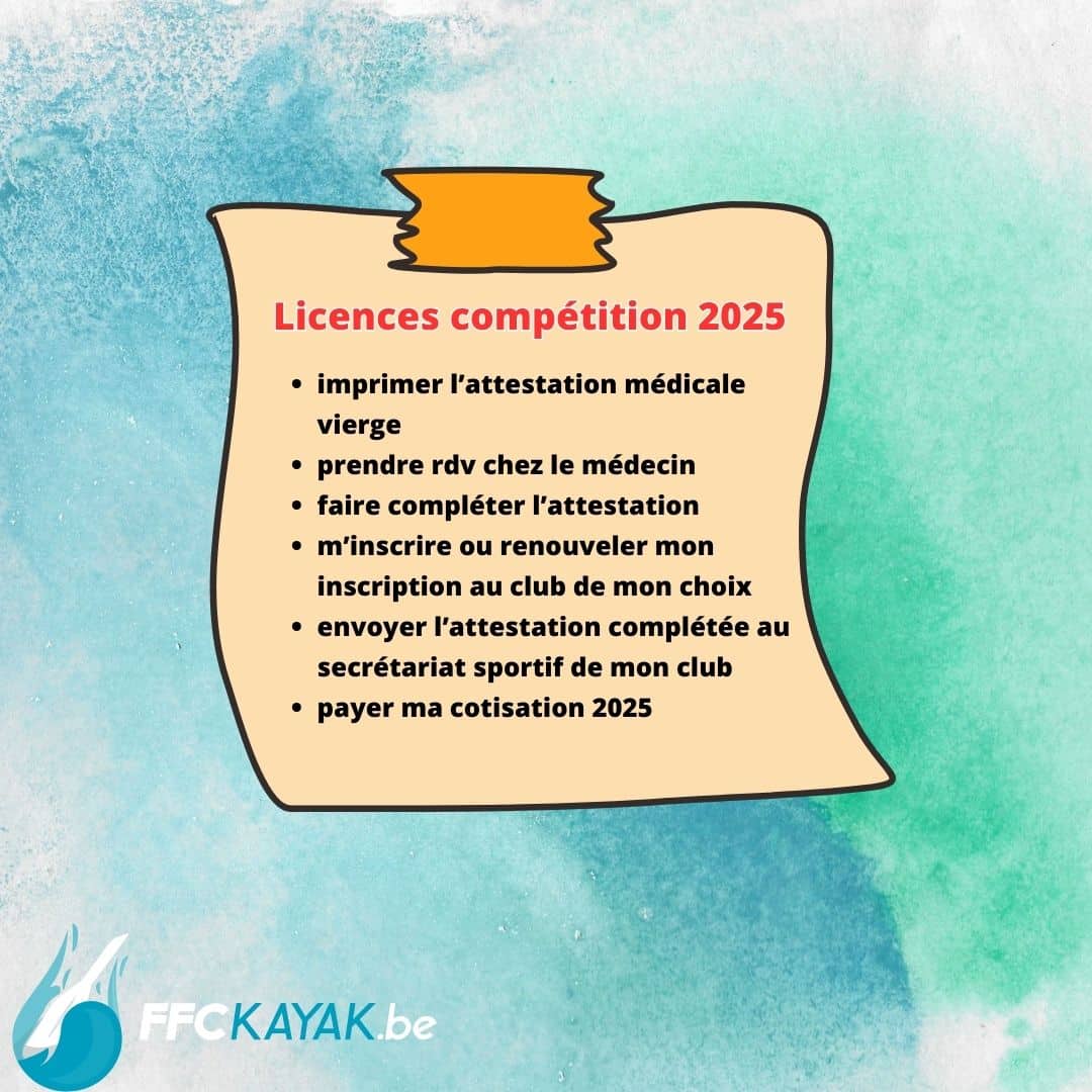 Licences compétition 2025